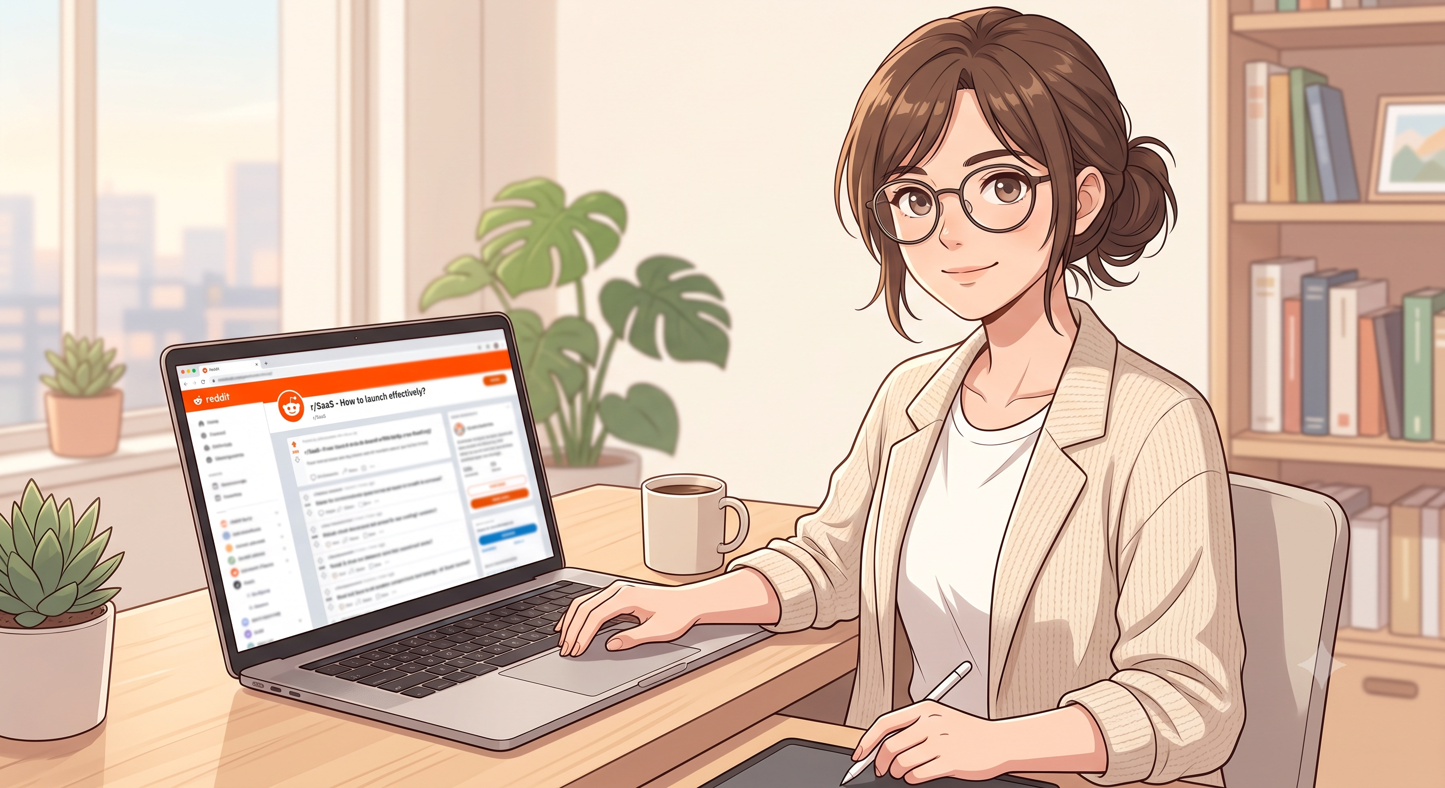 SaaS founder monitoring Reddit for leads